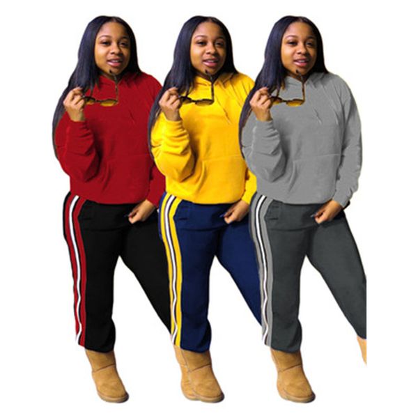 ladies splicing colors 2pcs sets fashion trend long sleeve hooded pant sports suits designer female spring new casual loose tracksuits, Gray 
ladies splicing colors 2pcs sets fashion trend long sleeve hooded pant sports suits designer female spring new casual loose tracksuits, Gray