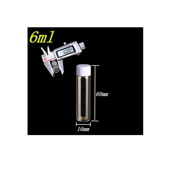 16*60*8mm 6ml glass bottles with plastic screw cap transparent leakage-proof mini empty plastic bottles jar jllpop
16*60*8mm 6ml glass bottles with plastic screw cap transparent leakage-proof mini empty plastic bottles jar jllpop