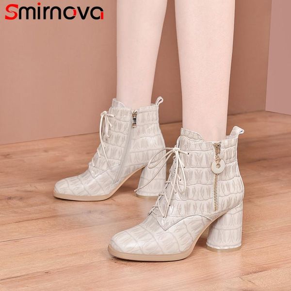 boots smirnova 2021 genuine leather women's ankle zipper round toe high heels office lady shoes, Black
boots smirnova 2021 genuine leather women's ankle zipper round toe high heels office lady shoes, Black