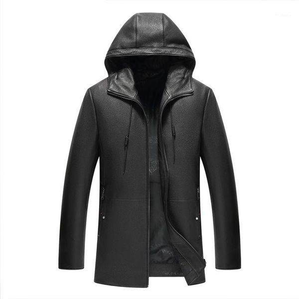men coat hooded genuine leather jacket new style buckskin chaqueta black casual hoodie coat1
men coat hooded genuine leather jacket new style buckskin chaqueta black casual hoodie coat1