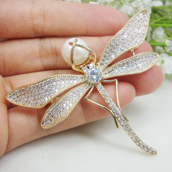 pins, brooches vintage zircon crystal dragonfly pearl woman's clear brooch pin holiday gifts, Gray
pins, brooches vintage zircon crystal dragonfly pearl woman's clear brooch pin holiday gifts, Gray