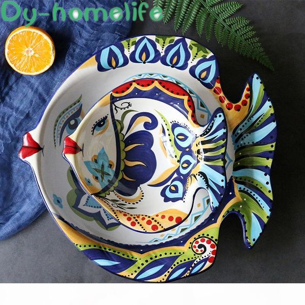 европейская творческий рыба-образной керамическая чаша ресторан кухня главной салатницу shaped большая чаша керамическая тарелка с фруктами
европейская творческий рыба-образной керамическая чаша ресторан кухня главной салатницу shaped большая чаша керамическая тарелка с фруктами