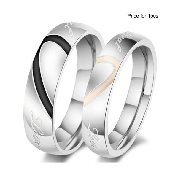 cluster rings fashion love heart couple ring for women men wedding engagement wholesale stainless steel jewelry, Golden;silver
cluster rings fashion love heart couple ring for women men wedding engagement wholesale stainless steel jewelry, Golden;silver