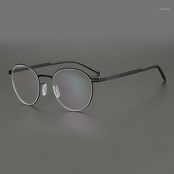 lightweight optical prescription round glasses frame women screw-less myopia eyeglasses men germany brand eyewear oculos de grau1, Black
lightweight optical prescription round glasses frame women screw-less myopia eyeglasses men germany brand eyewear oculos de grau1, Black