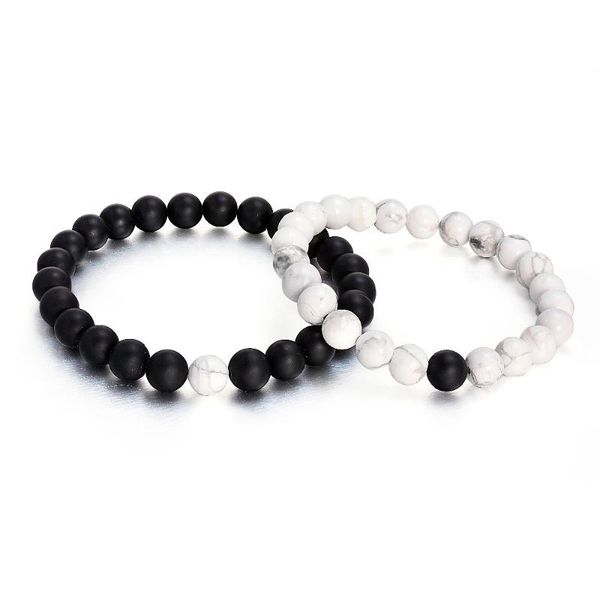 beaded, strands 1 pair fashion black and white natural stones lava beads couples bracelets yin yang lovers' for men women
beaded, strands 1 pair fashion black and white natural stones lava beads couples bracelets yin yang lovers' for men women
