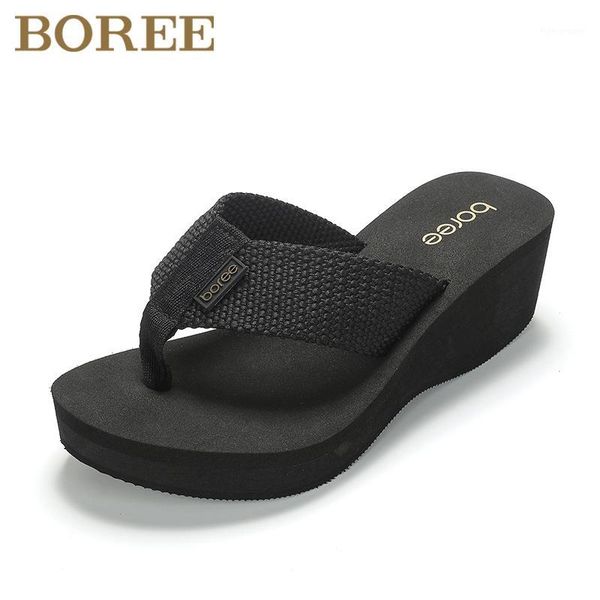 slippers boree 2021 flip-flops women shoes outdoor indoor beach with high heels platform lady slides zapatos de mujer1, Black
slippers boree 2021 flip-flops women shoes outdoor indoor beach with high heels platform lady slides zapatos de mujer1, Black