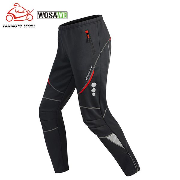 wosawe wool pants for cycling, windproof sportswear, reflective mesh, winter use, Black
wosawe wool pants for cycling, windproof sportswear, reflective mesh, winter use, Black