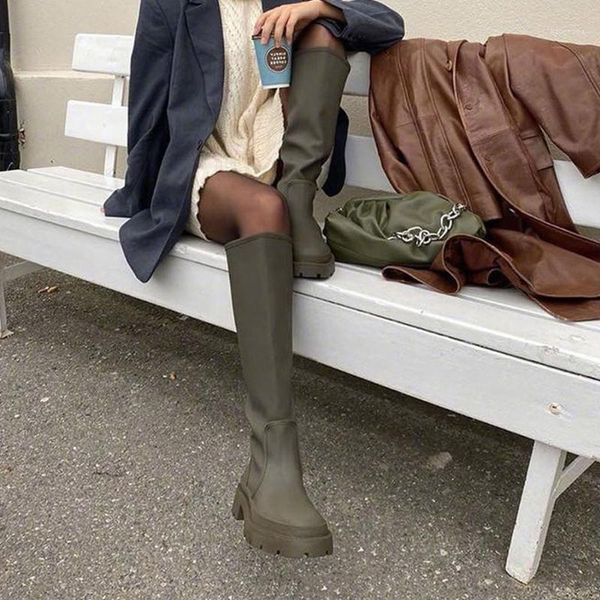 boots brand ladies chunky heels motorcycle fashion platform solid slip on knee high women casual party shoes women1, Black
boots brand ladies chunky heels motorcycle fashion platform solid slip on knee high women casual party shoes women1, Black