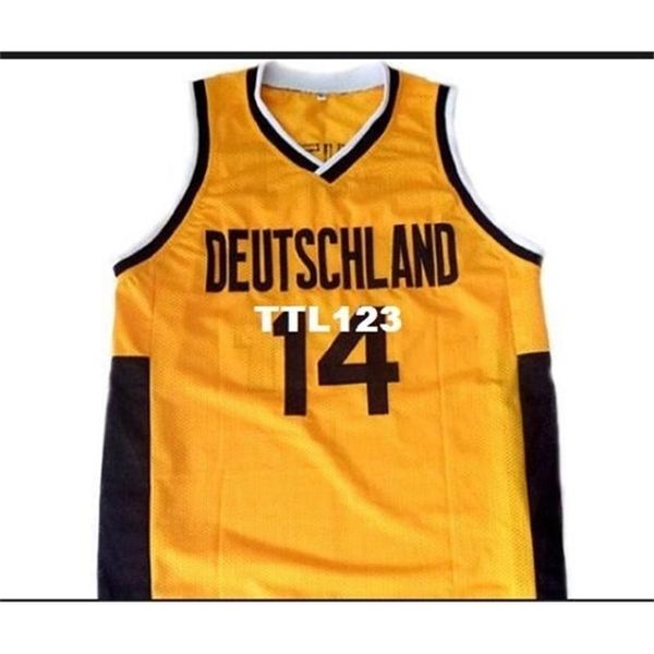 rare121 #14 dirk nowitzki team deutschland germany college vintage jersey size s-4xl or custom any name or number jersey, Black
rare121 #14 dirk nowitzki team deutschland germany college vintage jersey size s-4xl or custom any name or number jersey, Black