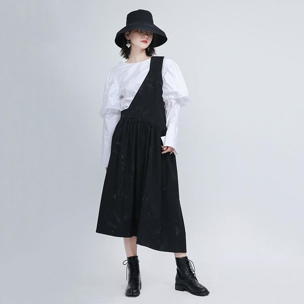casual dresses vm women dress irregular sleeveless black cotton asymmetry vintage long summer 2021 clothes, Black;gray
casual dresses vm women dress irregular sleeveless black cotton asymmetry vintage long summer 2021 clothes, Black;gray