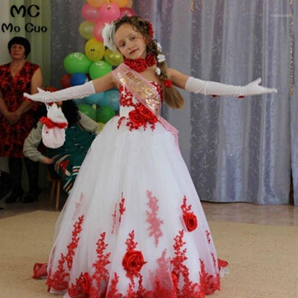girl's dresses red appliques tutu kids pageant ball gowns ruffles puffy communion for girls flower girl weddings1, Red;yellow
girl's dresses red appliques tutu kids pageant ball gowns ruffles puffy communion for girls flower girl weddings1, Red;yellow
