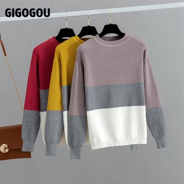 gigogou knit basic crewneck women sweater autumn winter thick pullover soft female jumper chic jersey mujer pull femme hiver 201223, White;black
gigogou knit basic crewneck women sweater autumn winter thick pullover soft female jumper chic jersey mujer pull femme hiver 201223, White;black
