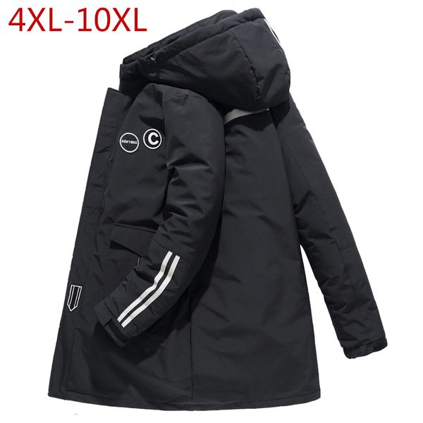 mens winter jacket 4xl-10xl thick warm hooded parkas simple long hem practical windproof coat and jacket large size outwear 201118, Black
mens winter jacket 4xl-10xl thick warm hooded parkas simple long hem practical windproof coat and jacket large size outwear 201118, Black