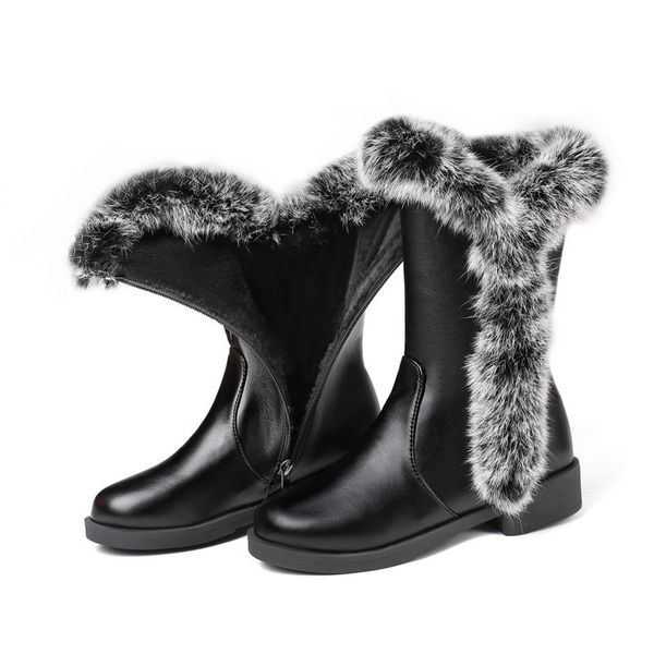 2020 winter new snow skin woman mid-calf-boots boots square finger round foot platform zipper size 34-45, Black
2020 winter new snow skin woman mid-calf-boots boots square finger round foot platform zipper size 34-45, Black