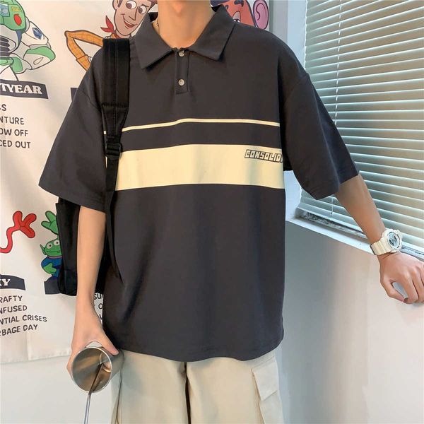 summer net red polo shirt short men's korean loose and versatile half sleeve lovers t-shirt trend, White;black
summer net red polo shirt short men's korean loose and versatile half sleeve lovers t-shirt trend, White;black
