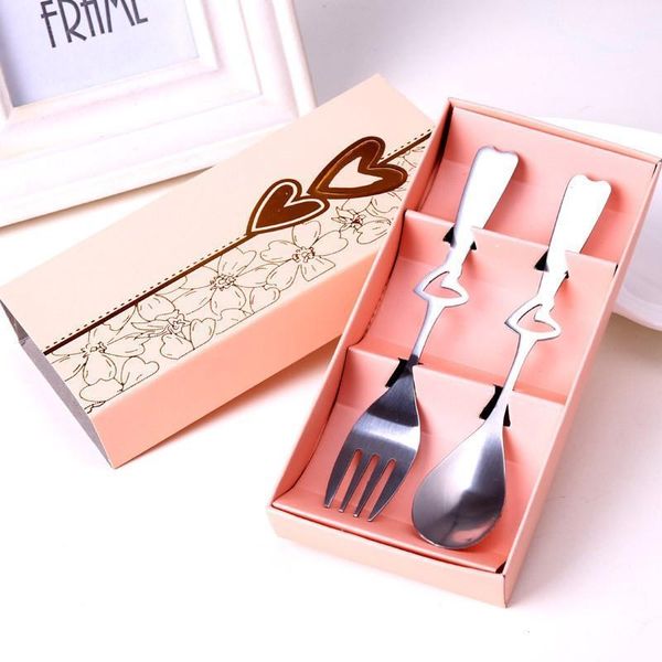 spoons 2pcs/set creative stainless steel spoon set spoon/fork coffee stirring romantic tableware gift valentine's day gift1
spoons 2pcs/set creative stainless steel spoon set spoon/fork coffee stirring romantic tableware gift valentine's day gift1