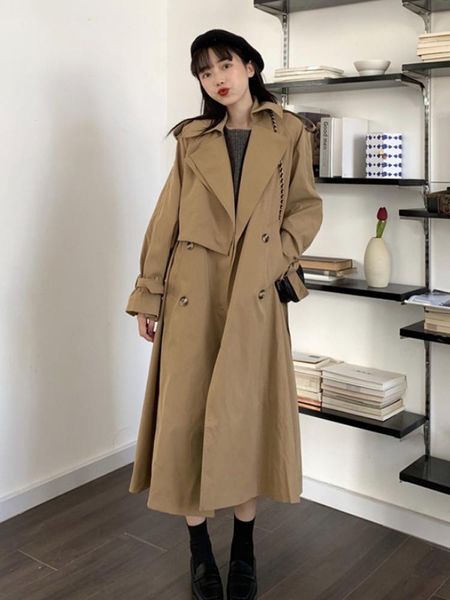 autumn new korean version of loose slimming joker long-sleeved windbreaker small coat women's coat tide, Tan;black
autumn new korean version of loose slimming joker long-sleeved windbreaker small coat women's coat tide, Tan;black
