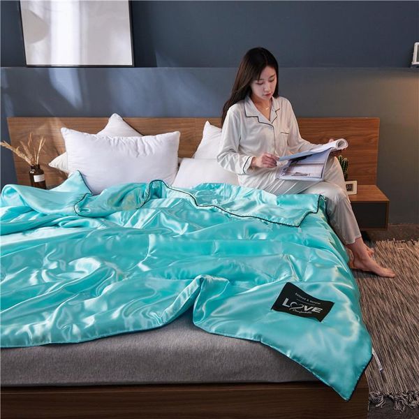 solid color silk summer quilt soft smooth air conditioner comforter king queen size good hand feeling duvet
solid color silk summer quilt soft smooth air conditioner comforter king queen size good hand feeling duvet