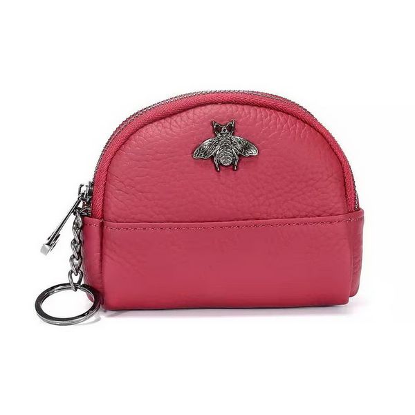 new genuine leather bee double zipper women designer zero wallets lady fashion cow leather key coin purses female popular clutchs, Red;black
new genuine leather bee double zipper women designer zero wallets lady fashion cow leather key coin purses female popular clutchs, Red;black