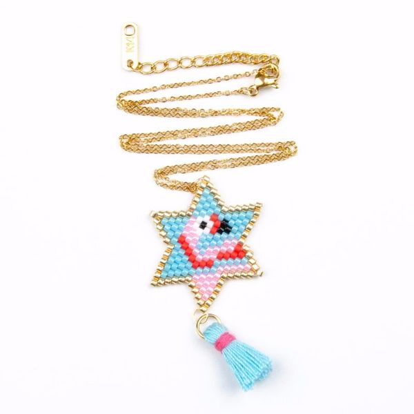 pendant necklaces hand-woven animal pattern jewelry women's bracelet flamingo, Silver
pendant necklaces hand-woven animal pattern jewelry women's bracelet flamingo, Silver