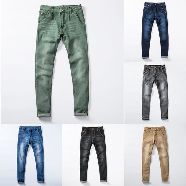 mens colored jeans stretch skinny jeans men fashion casual slim fit denim trousers male green black khaki white pants male brand q1216, Blue
mens colored jeans stretch skinny jeans men fashion casual slim fit denim trousers male green black khaki white pants male brand q1216, Blue