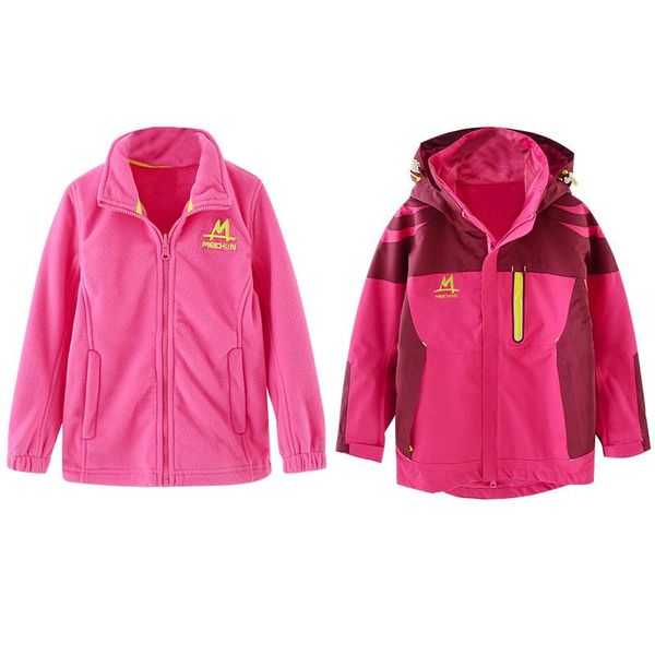 girl's long sleeve hooded 3 in 1 softshell windbreak and warm keeping outdoor jackets cold winter detachable jackets coats, Blue;gray
girl's long sleeve hooded 3 in 1 softshell windbreak and warm keeping outdoor jackets cold winter detachable jackets coats, Blue;gray