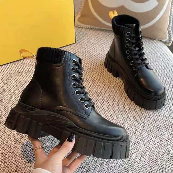 winter classic sewing martin boots thick bottom waterproof leather high-quality non-slip wool half boots thigh-high motorcycle boots, Black
winter classic sewing martin boots thick bottom waterproof leather high-quality non-slip wool half boots thigh-high motorcycle boots, Black