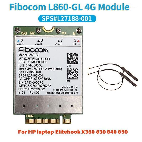fdd-lte tdd-lte cat16 fibocom l860-gl 4g module wlan card sps#l27188-001 for lapelitebook x360 830 840 8501
fdd-lte tdd-lte cat16 fibocom l860-gl 4g module wlan card sps#l27188-001 for lapelitebook x360 830 840 8501