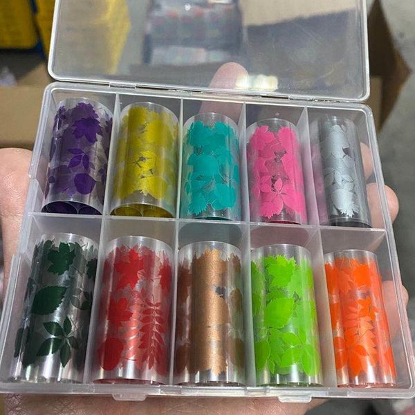 stickers & decals 10 rolls autumn nail foils for christmas art transfer sticker manicure uv polish 3d decoration tips nz07-60, Black
stickers & decals 10 rolls autumn nail foils for christmas art transfer sticker manicure uv polish 3d decoration tips nz07-60, Black