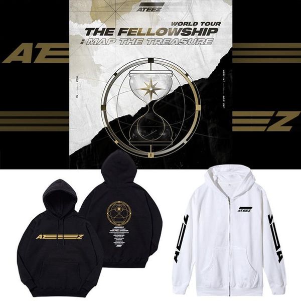 ateez album hoodie sweatshirt the fellowship map the treasur kpop women men print hooded sweatshirts casual jacket, Black
ateez album hoodie sweatshirt the fellowship map the treasur kpop women men print hooded sweatshirts casual jacket, Black
