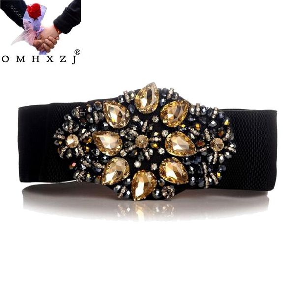 omh wholesale 2020 new fashion green black color women's wide waist sealing belt retro luxury fashion crystal elastic belt pd48, Black;brown
omh wholesale 2020 new fashion green black color women's wide waist sealing belt retro luxury fashion crystal elastic belt pd48, Black;brown