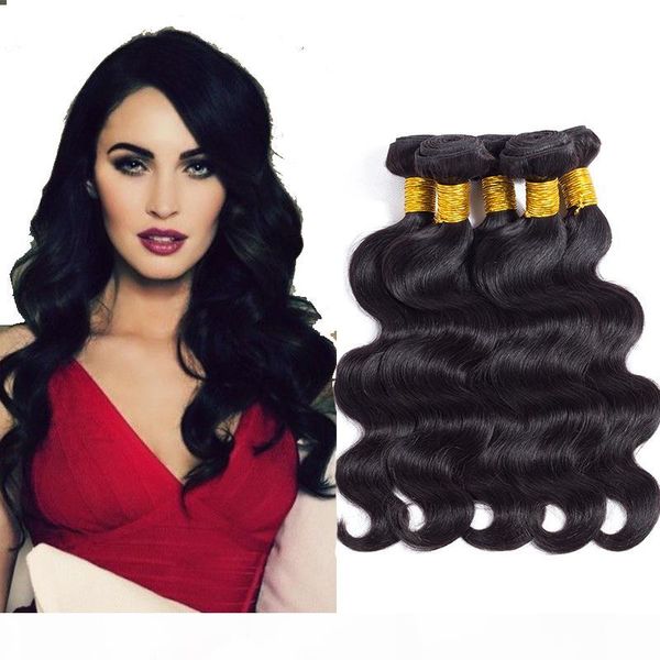 grade 8a unprocessed brazilian virgin hair body wave natural color 5 bundles peruvian indian brazilian hair weave remy human hair extensions, Black
grade 8a unprocessed brazilian virgin hair body wave natural color 5 bundles peruvian indian brazilian hair weave remy human hair extensions, Black