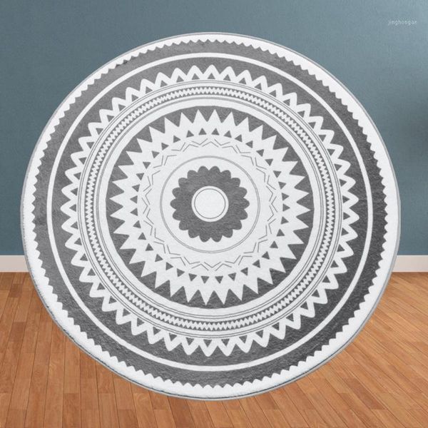 nordic round floor mats nonslip wearproof fast drying ground mats for bathroom livingroom (dark grey triangular pattern circle)1
nordic round floor mats nonslip wearproof fast drying ground mats for bathroom livingroom (dark grey triangular pattern circle)1