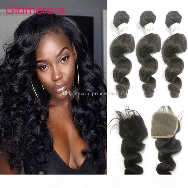 glamorous brazilian virgin hair loose wave human hair 4x4 lace closure with bundles unporcessed brazilian hair weave with closure 4pcs lot, Black;brown
glamorous brazilian virgin hair loose wave human hair 4x4 lace closure with bundles unporcessed brazilian hair weave with closure 4pcs lot, Black;brown
