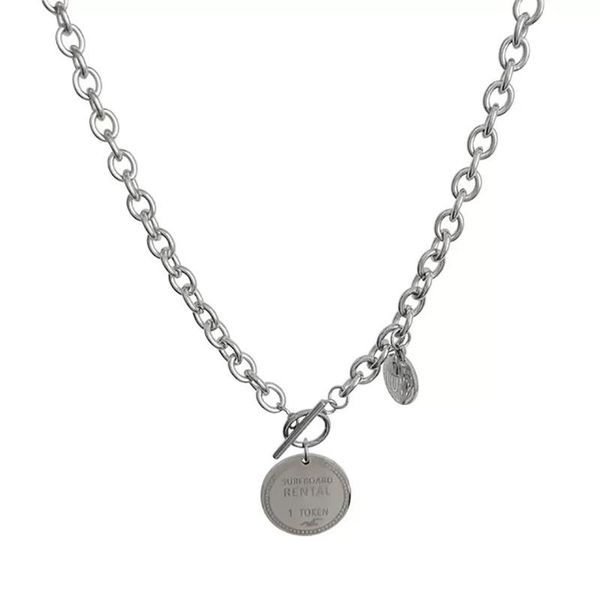 fashion fashion concise all-match fashion coin titanium steel titanium steel necklace pendant mens womens universal factory direct wmtdvr, Black
fashion fashion concise all-match fashion coin titanium steel titanium steel necklace pendant mens womens universal factory direct wmtdvr, Black