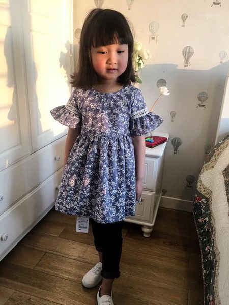 girl's dresses retail 2021 summer blue flower print girl dress hollow out kids for baby clothes 2-6y lt0171, Red;yellow
girl's dresses retail 2021 summer blue flower print girl dress hollow out kids for baby clothes 2-6y lt0171, Red;yellow