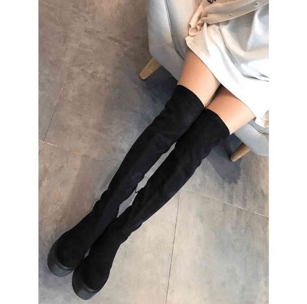 the boots over knee fashion new designer thigh high heel pointed toe women's winter luxury brand leather woodland sneakers trainer, Black
the boots over knee fashion new designer thigh high heel pointed toe women's winter luxury brand leather woodland sneakers trainer, Black