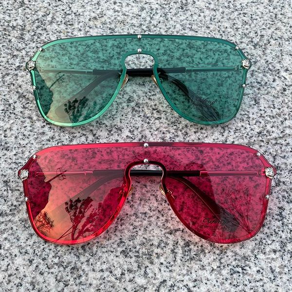 goggles ovesized shades red green sunglasses for women men tinted shield lens fashion 2021 sun glasses square, White;black
goggles ovesized shades red green sunglasses for women men tinted shield lens fashion 2021 sun glasses square, White;black