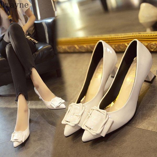 fall new high heels ladies pointed single shoes korean wild square buckle thick with womens shoes black work fashion pumps
fall new high heels ladies pointed single shoes korean wild square buckle thick with womens shoes black work fashion pumps