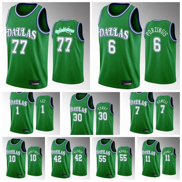 Dallas Mavericks Men 77 Luka Doncic 6 Kristaps Porzingis 41 Dirk Nowitzki 2020 Classic Edition Green Basketball Jersey, Black;red
Dallas Mavericks Men 77 Luka Doncic 6 Kristaps Porzingis 41 Dirk Nowitzki 2020 Classic Edition Green Basketball Jersey, Black;red