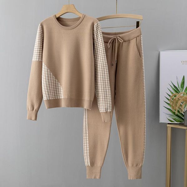 women's tracksuits yiciya pullover sweater + carrot harem pants sporting suit female jacquard knit 2 piece set fall winter basic women, Gray
women's tracksuits yiciya pullover sweater + carrot harem pants sporting suit female jacquard knit 2 piece set fall winter basic women, Gray