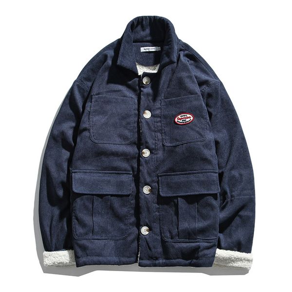 2021 hong kong estilo multi bolso de pelcia algodo acolchoado jaquea retro inverno coreano solto casal casaco pesado ut3x, Black
2021 hong kong estilo multi bolso de pelcia algodo acolchoado jaquea retro inverno coreano solto casal casaco pesado ut3x, Black