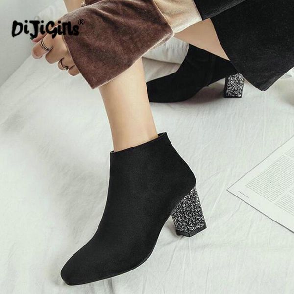 boots dropship spring autumn women shoes high heels ankle zipper round toe glitter riding ladies, Black
boots dropship spring autumn women shoes high heels ankle zipper round toe glitter riding ladies, Black