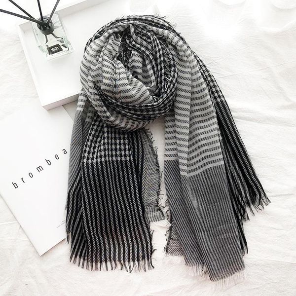 scarves spring 2021 fashion elegant versatile men's and women's plaid literary scarf, Blue;gray
scarves spring 2021 fashion elegant versatile men's and women's plaid literary scarf, Blue;gray
