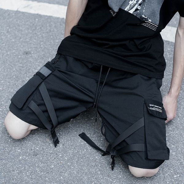2021 men 3d black multi-pockets patchwork reflective ribbons post men's hip hop from short casual shorts zzpr, White;black
2021 men 3d black multi-pockets patchwork reflective ribbons post men's hip hop from short casual shorts zzpr, White;black
