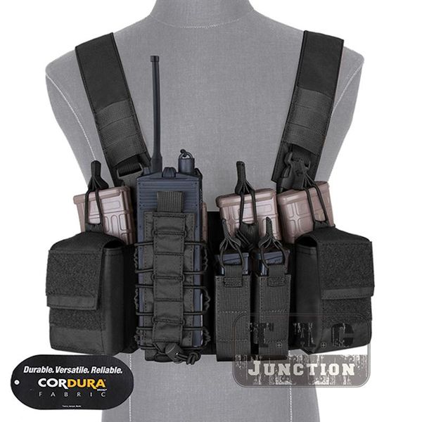 hsp style tactical d3cr chest rig w/ multi-purpose mag pouch & radio pouch for army paintball shooting black, Camo;black
hsp style tactical d3cr chest rig w/ multi-purpose mag pouch & radio pouch for army paintball shooting black, Camo;black