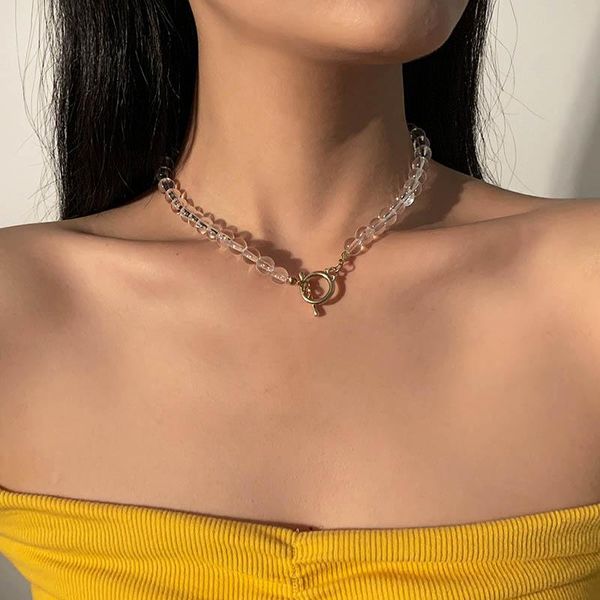 chokers trendy transparent acrylic beads ot buckle geometric choker necklaces for women vintage fashion clavicle necklace jewelry gift, Golden;silver
chokers trendy transparent acrylic beads ot buckle geometric choker necklaces for women vintage fashion clavicle necklace jewelry gift, Golden;silver