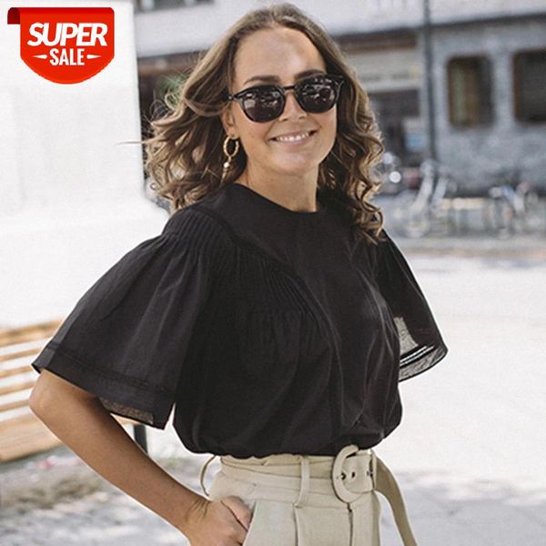 hollow out solid loose shirts women summer flare sleeve round neck cotton shirts casual vintage simple femme shirt 2021 #qz6d, White
hollow out solid loose shirts women summer flare sleeve round neck cotton shirts casual vintage simple femme shirt 2021 #qz6d, White