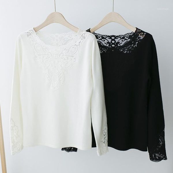 women's sweaters women sweate lace stitching pure cashmere knitted base sweater women1, White;black
women's sweaters women sweate lace stitching pure cashmere knitted base sweater women1, White;black