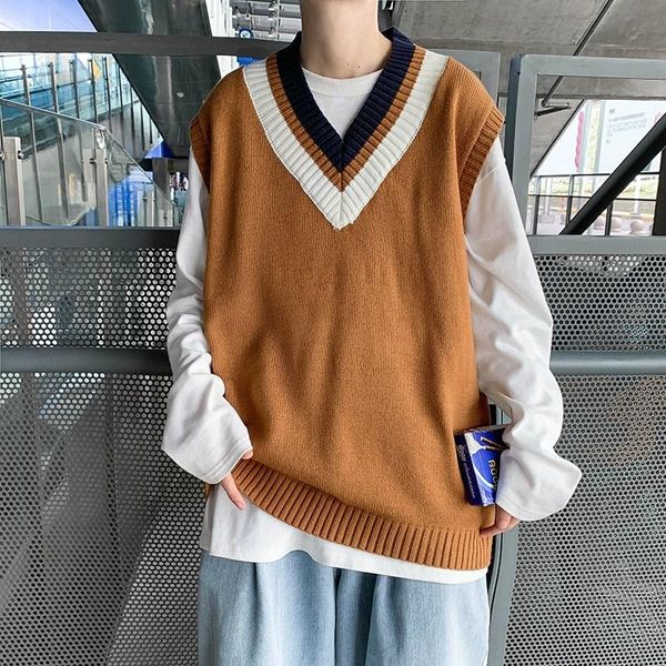 sweater vest men loose v neck korean style chic leisure fashion students sweaters outwear all match knitted autumn winter new bf jllcau, White;black
sweater vest men loose v neck korean style chic leisure fashion students sweaters outwear all match knitted autumn winter new bf jllcau, White;black